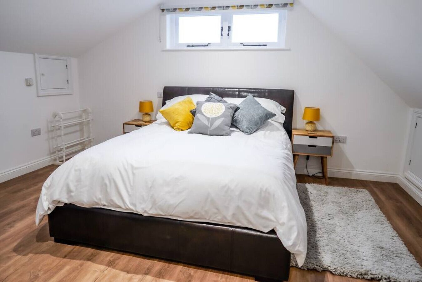 1 bedroom, desk, iron/ironing board, travel cot