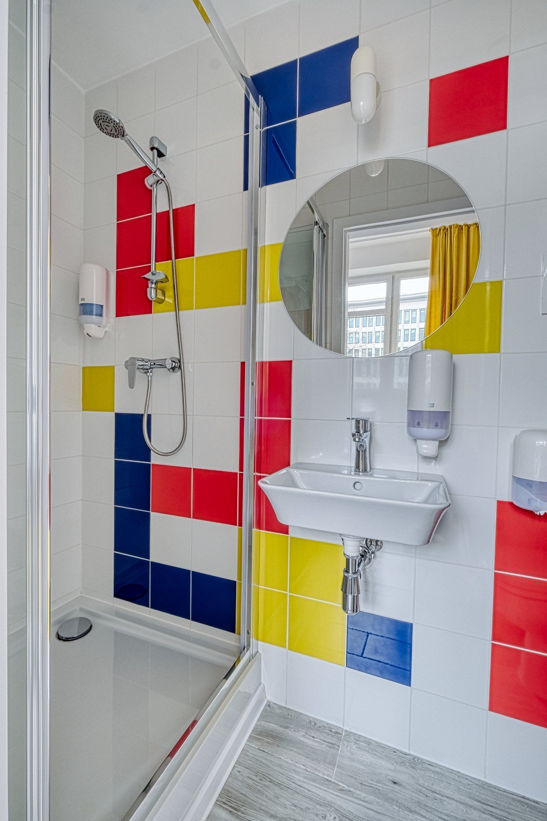 shower, free toiletries, hair dryer, slippers