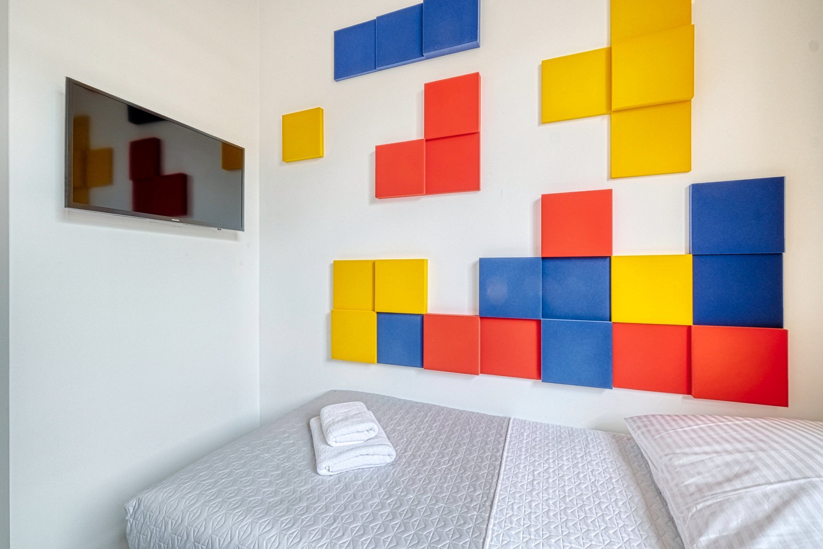 blackout curtains, soundproofing, iron/ironing board, free wifi