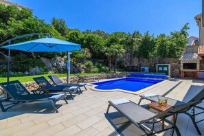 Terrace/patio - Holiday home mit Pool und Klimaanlage (Dramalj)
