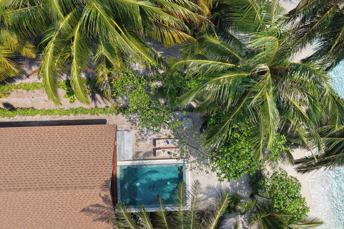 Premium Beach Pool Villa | Premium bedding, down comforters, Select Comfort beds, minibar