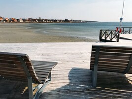 On the beach, white sand, beach bar