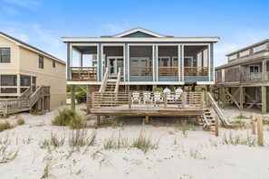 Exterior - Sunrise to Sunset Oceanfront Home with Creek Dock (Pawleys Island)