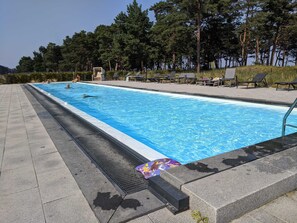 A heated pool
