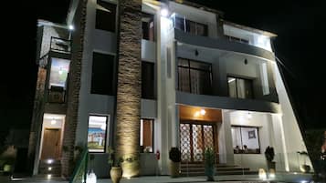 Front of property - evening/night