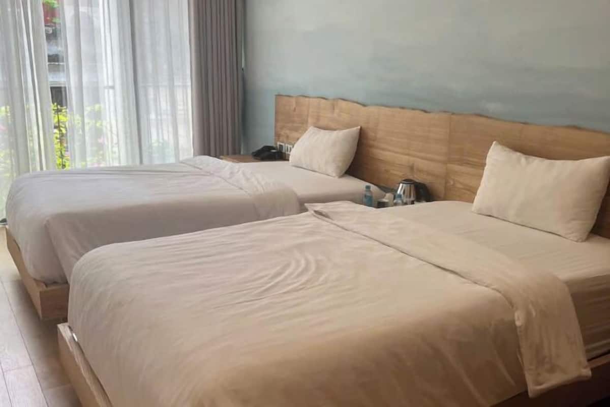 Blackout curtains, iron/ironing board, free WiFi, bed sheets