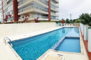 Outdoor pool - NEW APARTMENT FOOT IN THE SAND IN THE BEAUTIFUL PRAIA DO INDAIÁ IN BERTIOGA / SP !!! (bertioga)