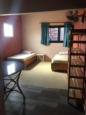 Blackout curtains, iron/ironing board, free cots/infant beds