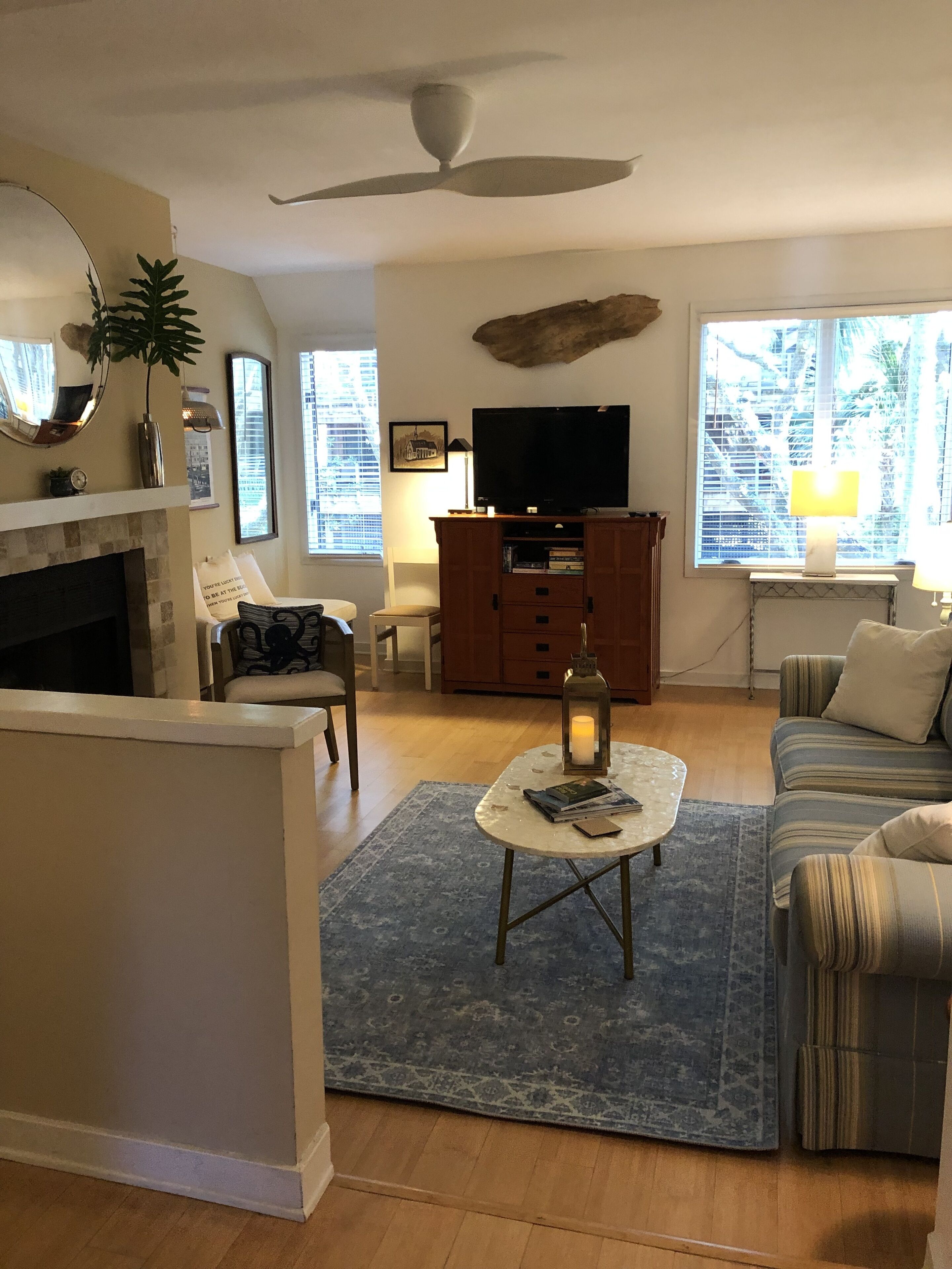 Smart-tv, dvd-afspiller, videobibliotek, stereoanlæg