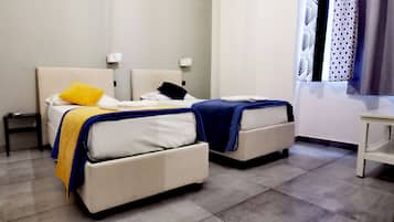 Economy Twin kamer | Hypoallergeen beddengoed, donzen dekbedden, een minibar
