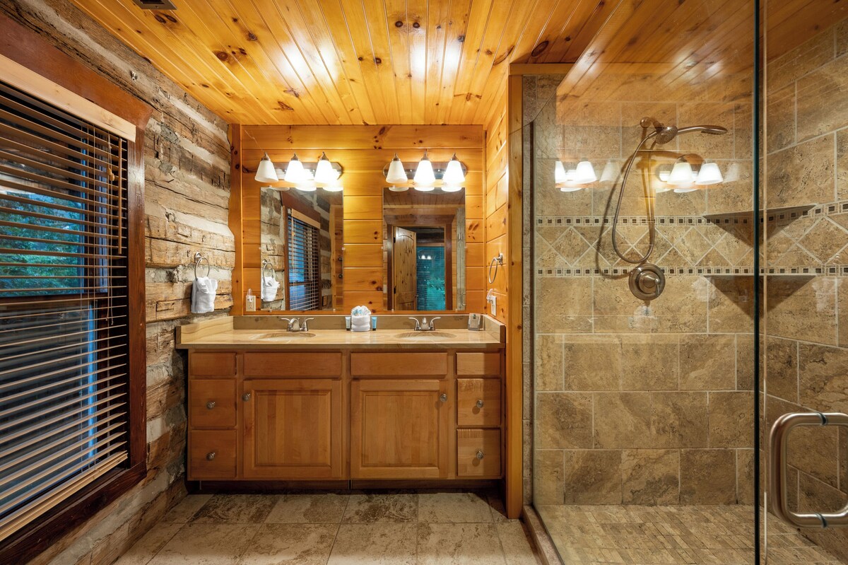 Photo 45 of Charming Log Cabin Escape! 4 King beds, Min to Gatlinburg, Frequent bear visits!