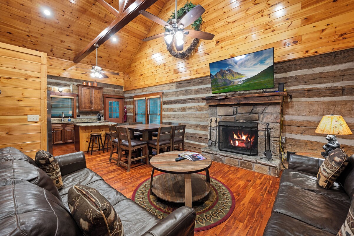 Photo 37 of Charming Log Cabin Escape! 4 King beds, Min to Gatlinburg, Frequent bear visits!