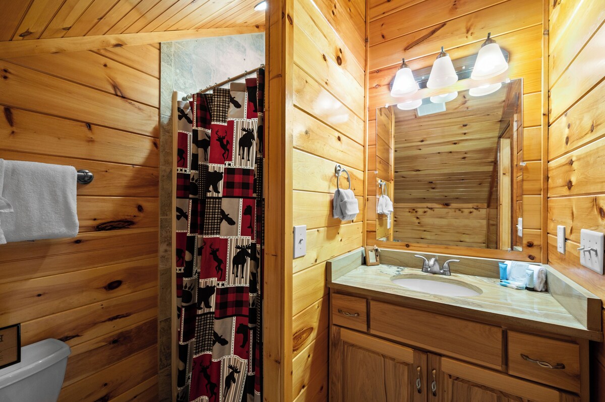 Photo 48 of Charming Log Cabin Escape! 4 King beds, Min to Gatlinburg, Frequent bear visits!