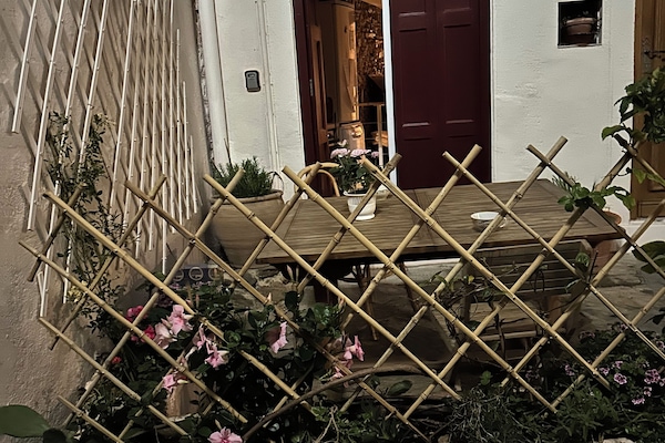 The shutters and doors has been painted dark red this spring 🌸