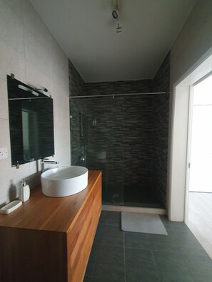 Shower, hair dryer, towels - Villa with private pool (Flic en Flac)