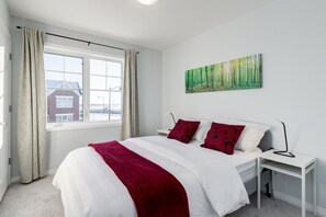 Comfort resortwoning | 3 slaapkamers, een laptopwerkplek, verduisterende gordijnen