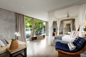 5 bedrooms, in-room safe, desk, laptop workspace - Villa Ipanema (Canggu)