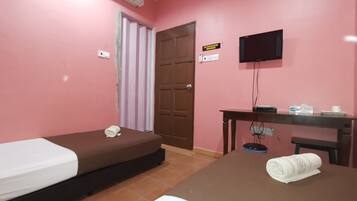 Free WiFi, bed sheets