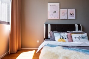 Deluxe Apartment, 2 Bedrooms | 2 bedrooms, blackout drapes, iron/ironing board, free WiFi
