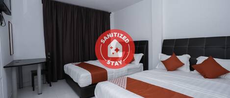 Free WiFi, bed sheets