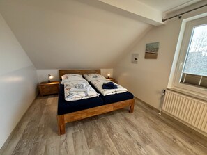 3 bedrooms, iron/ironing board, travel cot, WiFi