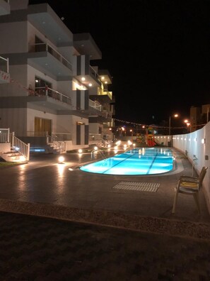 Front of property - evening/night - Muhanna Al Senafi (Al Khiran)