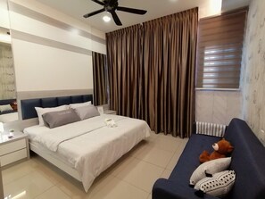 1 chambre, fer et planche Ă repasser, Wi-Fi, draps fournis