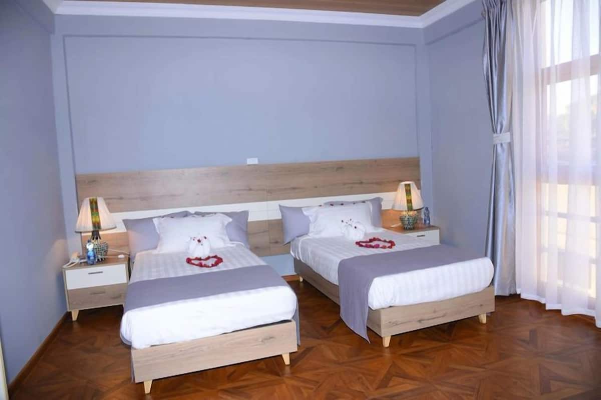 Twin Room | Desk, iron/ironing board (on request), rollaway beds (free), WiFi (free)