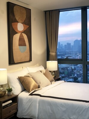 1 quarto, roupas de cama premium, Wi-Fi