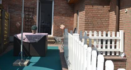 Casa de vacaciones con terraza a solo 7 km del parque Heide