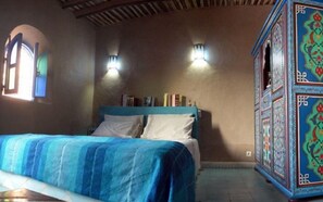 Quadruple Room | Soundproofing, free cribs/infant beds, free WiFi, bed sheets - Riad Dar Dzahra (Taroudant)