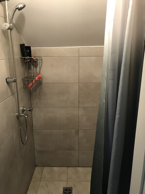 Habitación individual, baño compartido | Ducha del cuarto de baño