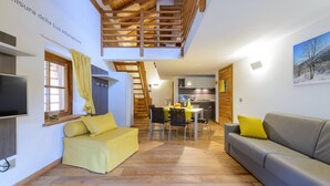 Duplex, 1 Bedroom | Living area | Flat-screen TV - Alagna2000 (Alagna Valsesia)
