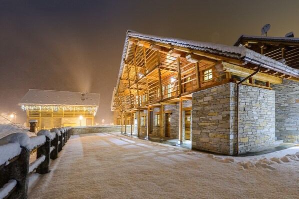 Front of property – evening/night