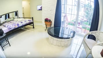 Apartment, 1 Bedroom, Terrace | 1 bedroom, soundproofing, iron/ironing board, free cribs/infant beds