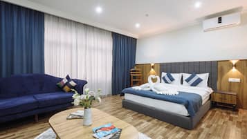 Luxury Room | Premium bedding, pillowtop beds, desk, iron/ironing board