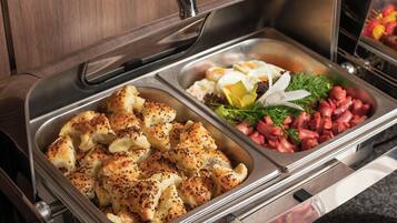 Free daily buffet breakfast