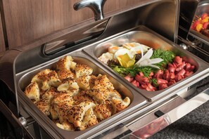 Free daily buffet breakfast