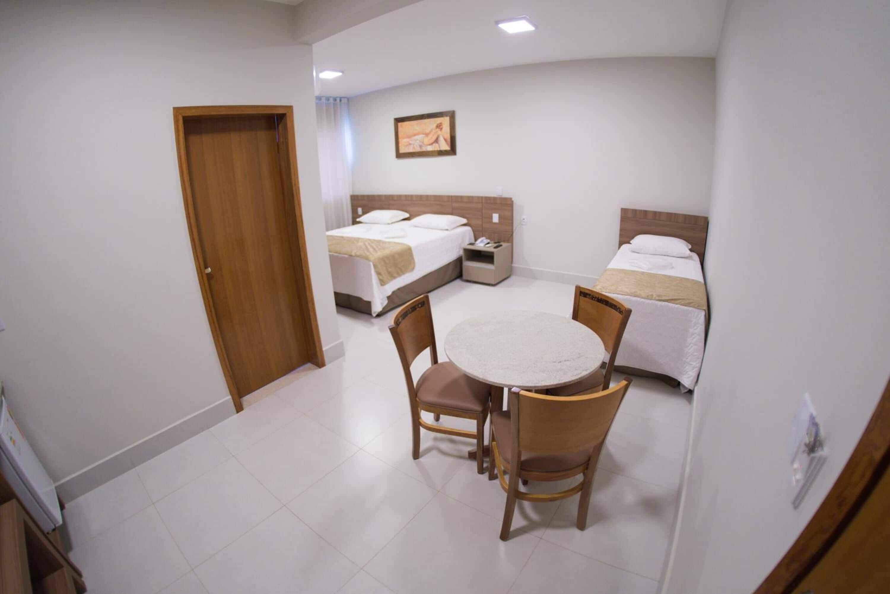 1 bedroom, desk, blackout curtains, iron/ironing board