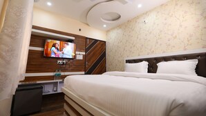 Phòng Deluxe | Bộ trải giường bằng vải cotton Ai Cập, bộ đồ giường cao cấp 