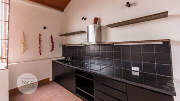 Microwave, stovetop, electric kettle