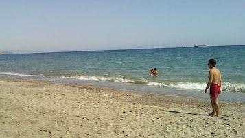 Beach nearby, sun-loungers