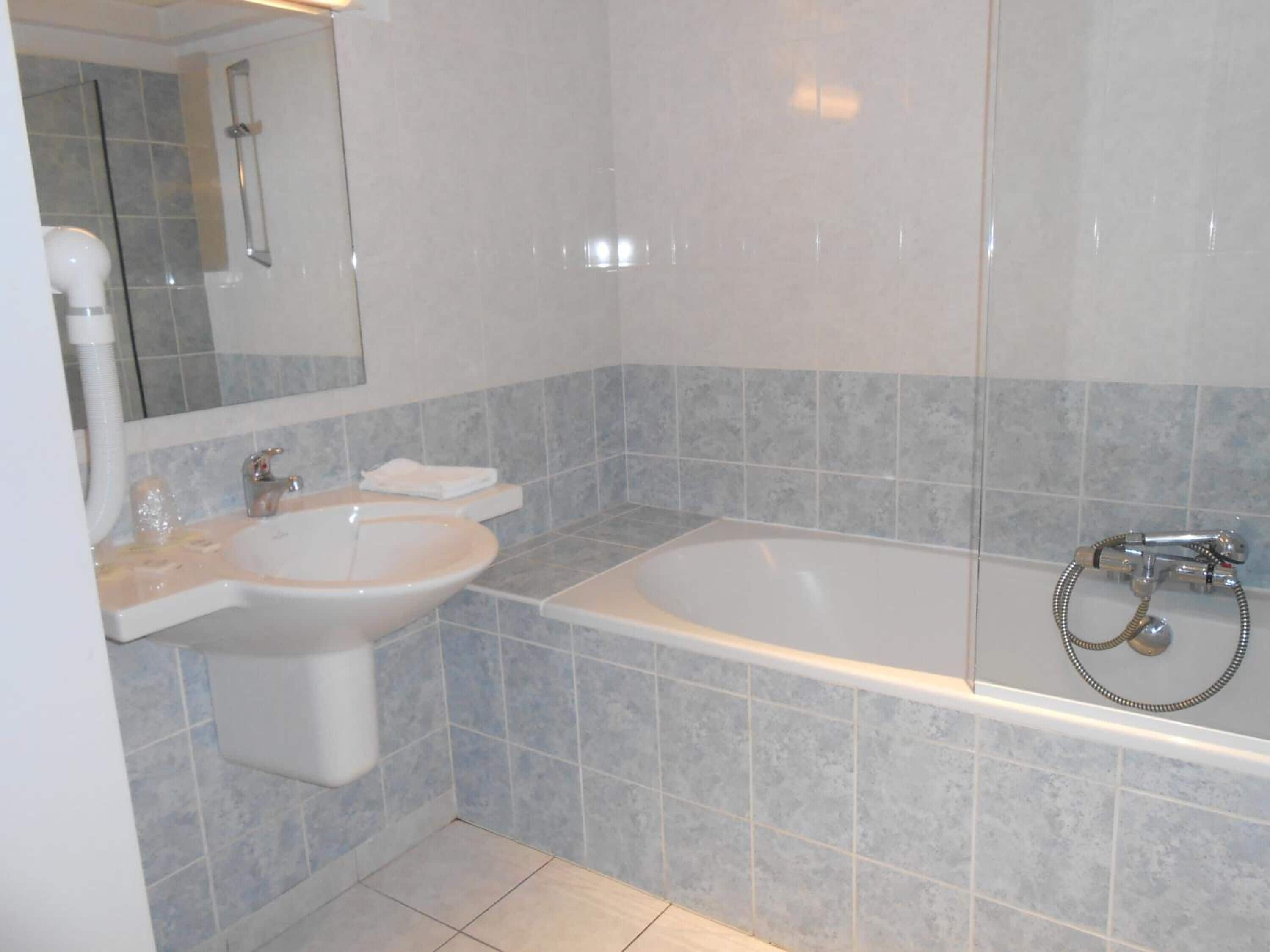 free toiletries, hair dryer, towels, soap