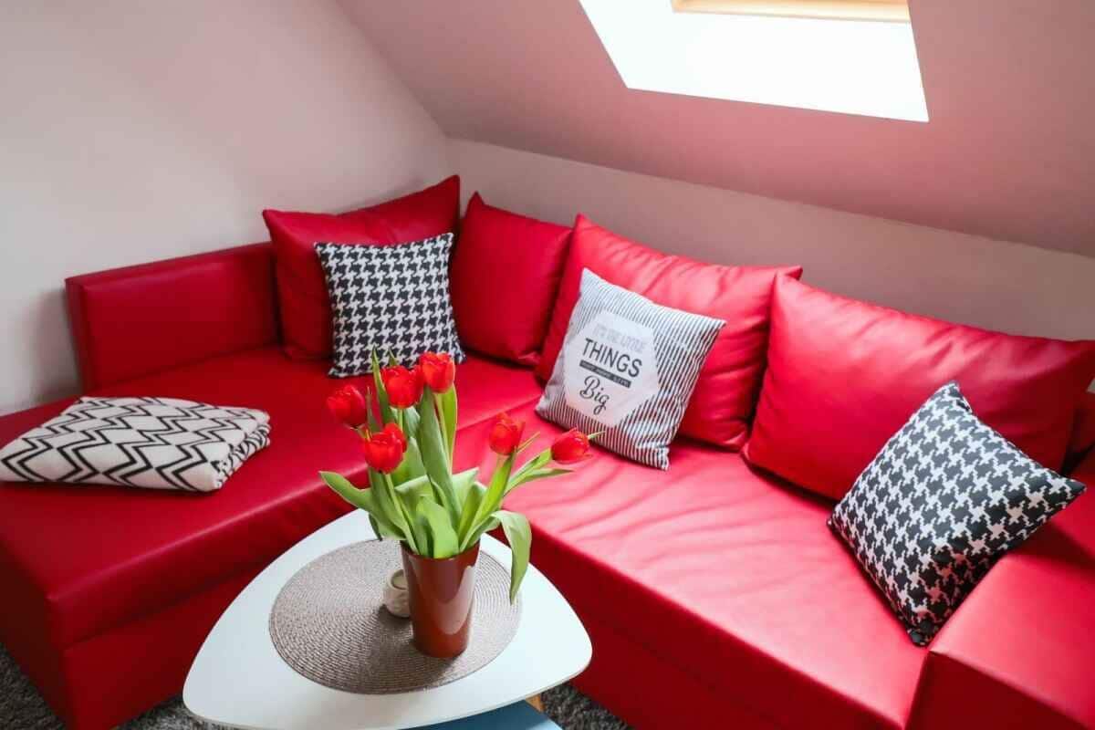 Apartment, 2 Bedrooms, Balcony (Herzmuschel, Dachgeschoss) | Living area
