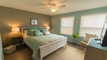 1 slaapkamer, een strijkplank/strijkijzer, gratis wifi, beddengoed