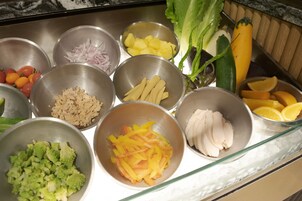 Daily buffet breakfast for a fee