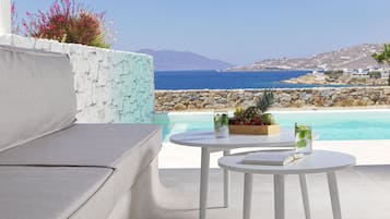 Signature Suite with Heated Pool Sea view | Terrace/patio