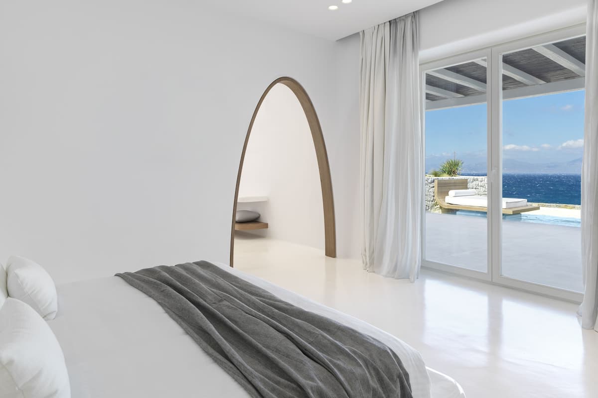 Phòng Suite trăng mật, hồ bơi riêng, quang cảnh biển | 1 phòng ngủ, bộ đồ giường cao cấp, minibar, két bảo mật tại phòng