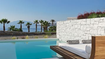 Executive Suite Heated Private Pool, Sea View | Terrace/patio