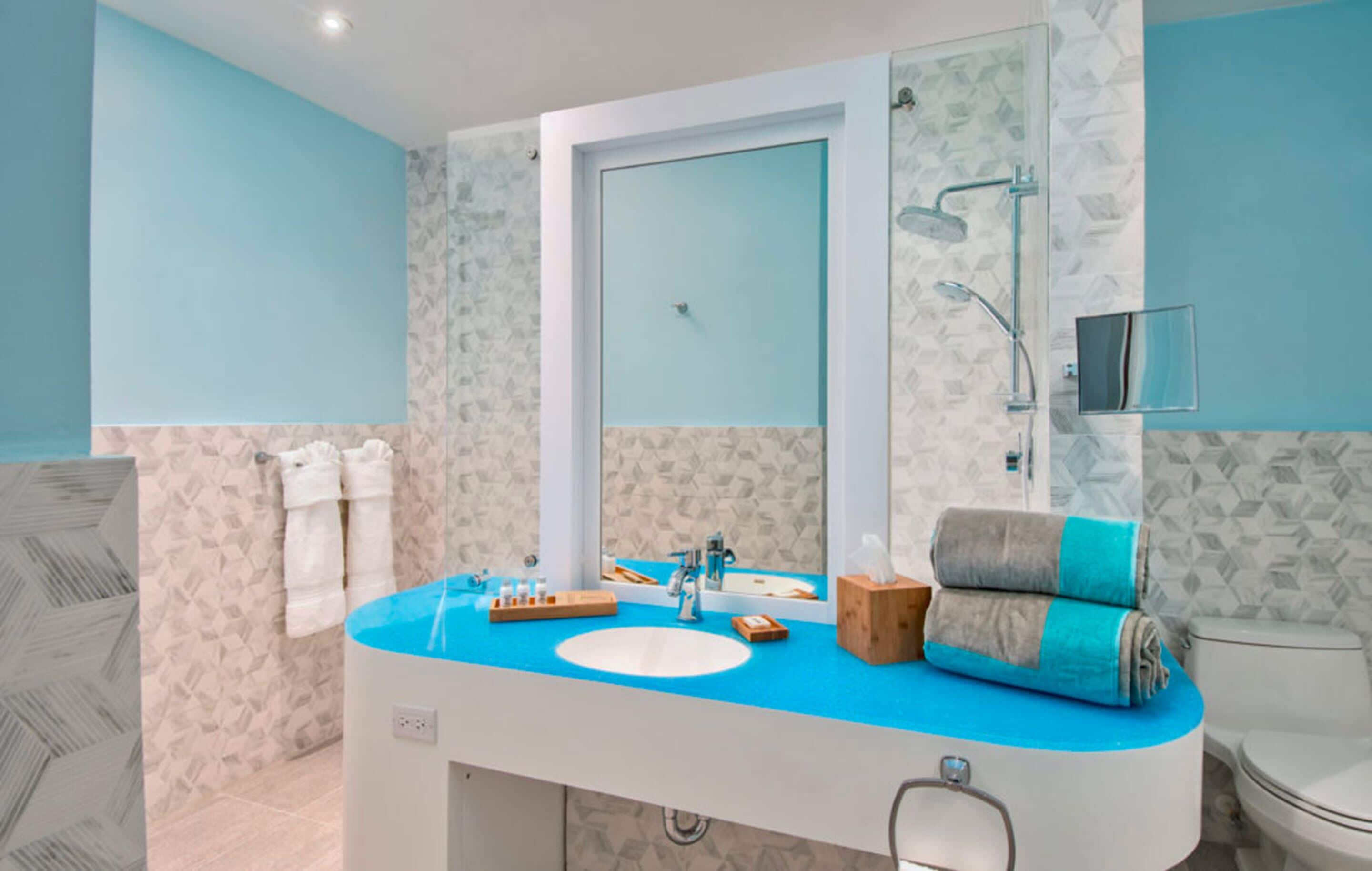 free toiletries, hair dryer, bathrobes, towels